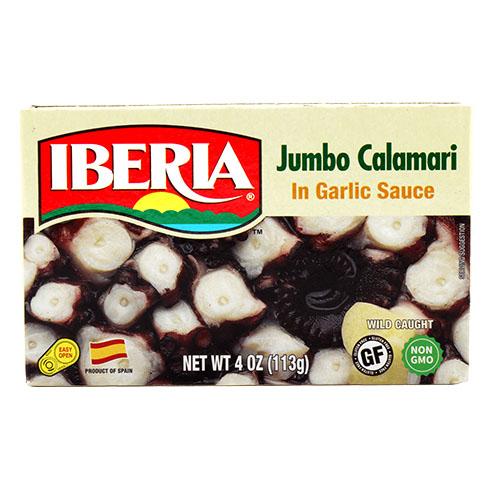 14344 IBERIA OCTOPUS IN GARLIC 4 OZ 25/PK
