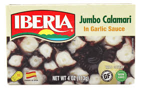 14344 IBERIA OCTOPUS IN GARLIC 4 OZ 25/PK