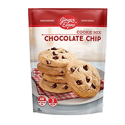89530 GINGER EVANS CHOCOLATE CHIP COOKIE MIX 17.5 OZ 12/PK