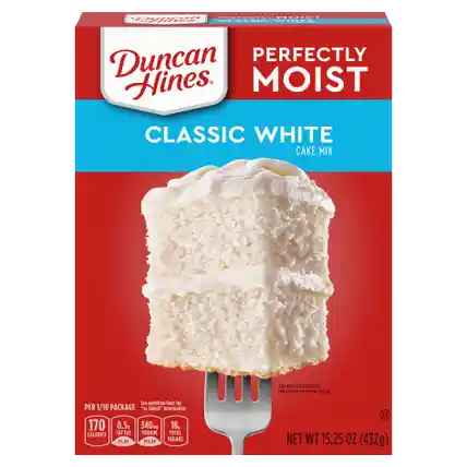 20827 DH WHITE CAKE MIX 15.25 OZ 12/PK