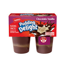 35444 CHOC/VAN SWIRL PUDDING 4PK 13 OZ 12/PK