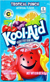 8770 KOOL-AID 2QT TROPICAL PUNCH 0.16 OZ 192/PK