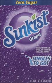 15885 SUNKIST GRAPE TOGO 6CT 0.53 OZ 12/PK