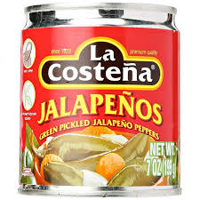 32780 LA COSTENA WHOLE JALAPENO 93 OZ 6/PK