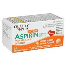 89063 QUALITY PLUS LOWDOSE ASPIRIN 120 CT 24/PK