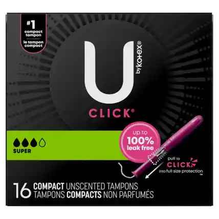 84553 KOTEX SUPER TAMPONS 16 CT 8/PK