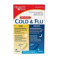 89052 QUALITY PLUS COMBO COLD FLU 24 CT 24/PK
