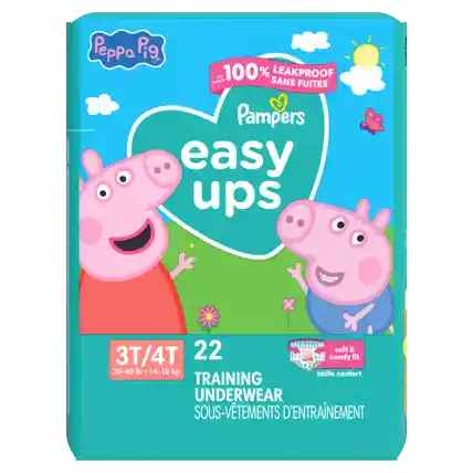 93137 PAMPERS EZ UP JUMBO 3T-4T 22 CT 3/PK