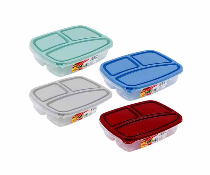 88895-CONTAINER,3COMPARTMNT RECT