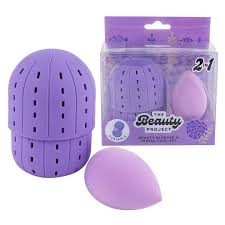 88563-COSMETIC SPONGE SET,2pc w/CASE