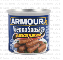 332225 ARMOUR VIENNA SAUSAGE BBQ FLAVORED 4.5 OZ