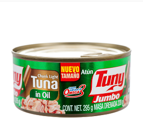 29804 TUNY JUMBO TUNA IN OIL 10.4 OZ/24