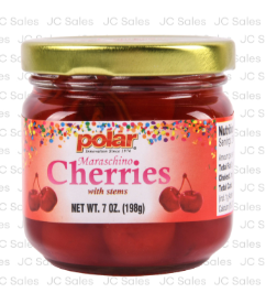 16149 POLAR MARASCHINO CHERRIES W/ STEM 7OZ/12