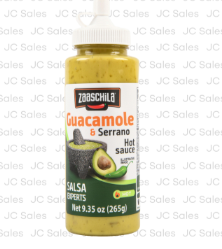 130355 ZAASCHILA GUACAMOLE&SERRANO HOT SCE 9.35 OZ/6