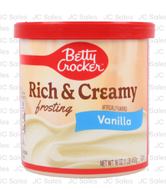 130604 BETTY CROCKER RICH&CRM VANILLA FROSTING 16 OZ/8