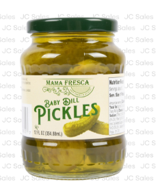 131927 MAMA FRESCA BABY DILL PICKLES 12 OZ/6