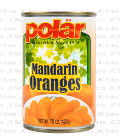 130304 POLAR MANDARIN ORANGES IN LIGHT SYRUP 15 OZ/12