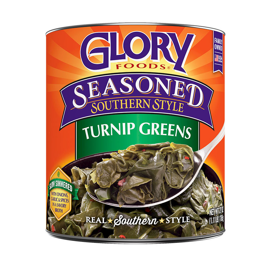 15764 GLORY SEASD TURNIP GREENS 27OZ/12
