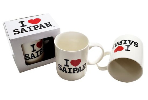 [054707] CM-10IS Ceramic Mug w/ I Love Saipan
