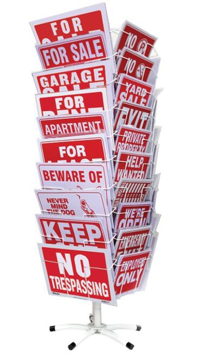 [282693] 20070 - BAZIC 9"X12" & 12"x16" SIGN 40-SLOTS SPINNING