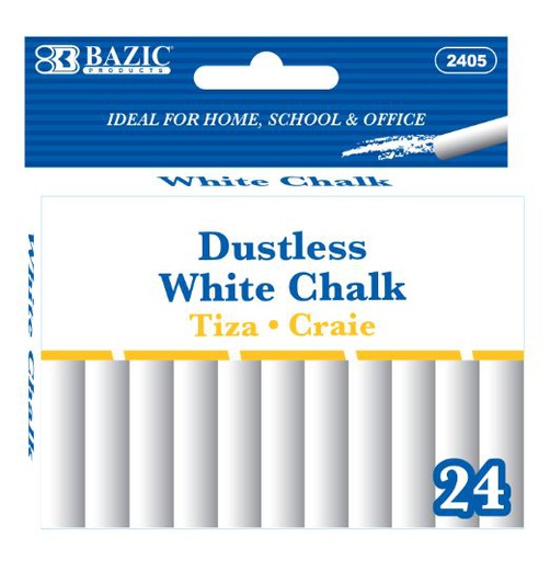 [284852] 2405 BAZIC DUSTLESS WHITE CHALK 24/BOX