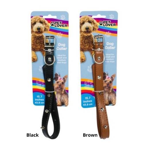 [308383] 16453-DOG COLLAR 15.75L LEATHER 2AS