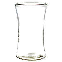 [336602] 20976-GLASS VASE 6.5 X 4 GATHERING CLEAR CLR