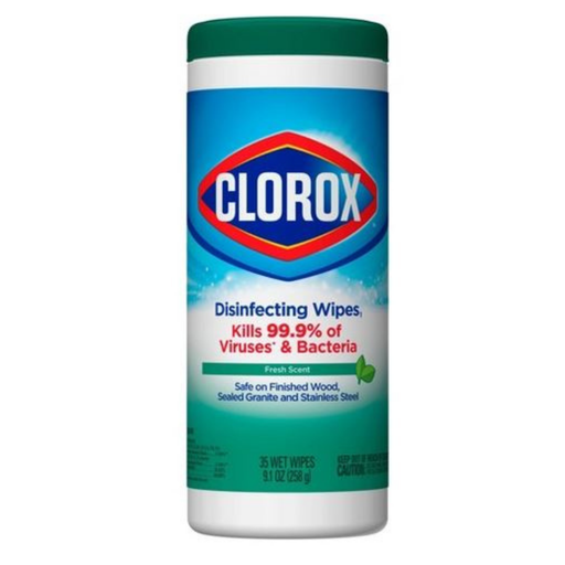 [345773] 76973-CLOROX DISINFECTING WIPES 35CT FRESH SCENT
