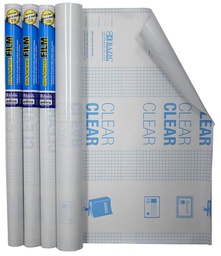 [348540] 2901-BAZIC 18 X 1.5 Yard Clear Self Adhesive Book Cover 48/C *