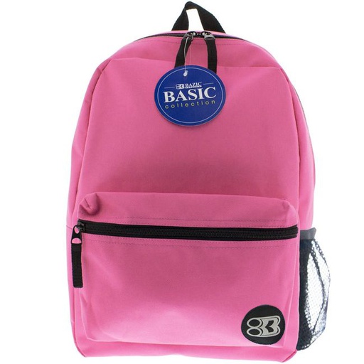 [348539] 1036-BAZIC 12 16 FUSCHIA BASIC BACKPACK 12/cs