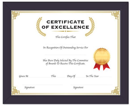 [348580] 1405-BAZIC 24 8.5X11 MULTIPURPOSE DOC FRAME W/ GLASS COVER 24/C *