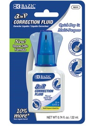 [348557] 1611-BAZIC 22ml 2 in 1 Correction w/ Foam Brush Applicator &amp; Pen Tip