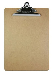[361545] 1803-BAZIC Standard Size Hardboard Clipboard w/ Sturdy Sprin