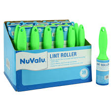 [364287] 67370-NUVALU LINT ROLLER 60 SHEETS DELUXE W/ASST CLR HANDLE
