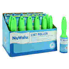 [364287] 67370-NUVALU LINT ROLLER 60 SHEETS DELUXE W/ASST CLR HANDLE