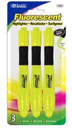 [373176] 2326-BAZIC Yellow Desk Style Fluorescent Highlighters w/ Cus