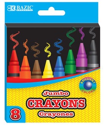 [379419] 2518-BAZIC 8 Color Premium Jumbo Crayons