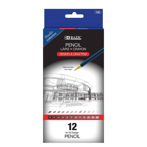 [385633] 745-BAZIC DESIGN & DRAFTING PENCIL SET (12/PK) 24/IC 144/C *