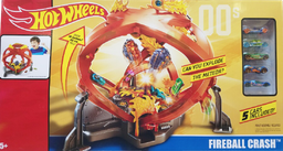 [388429] FTC959993 / 45363 Mattel DDC Hot Wheels Throwback Fireball Crash