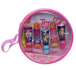 [394528] JJ03056-Jojo Siwa 5pk Lip Gloss in Round PVC bag
