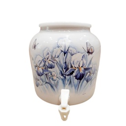[413569] DD378-Iris w/ Butterfly 2.5G Porcelain Dispenser