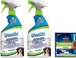 [412456] B00L2UOIW-WOOLITE ADVANCED PET STAIN &amp; ODOR REMOVER PLUS SANITIZE 2PK