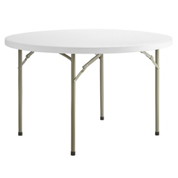 [414078] 384YCZ48RND-Lancaster Table 48&quot; Round Heavy Duty Granite White Plastic