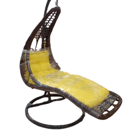 [414050] A-37 PLASTIC STANDING Weave Lounger CHAIR_ Yellow/Red/Gray