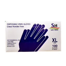 [416351] BZ-30954 - SAFEHAND VINYL PF XLG WHITE GLOVES- 1 Box 100 gloves