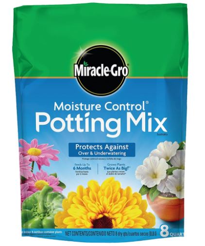 [417774] Miracle-Gro Moisture Control Potting Mix,8-Quart