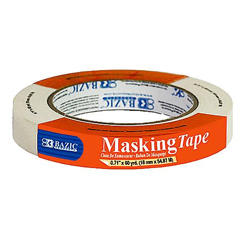 [425699] 950 BAZIC 0.71" X 2160" (60 YARDS) MASKING TAPE 36PK