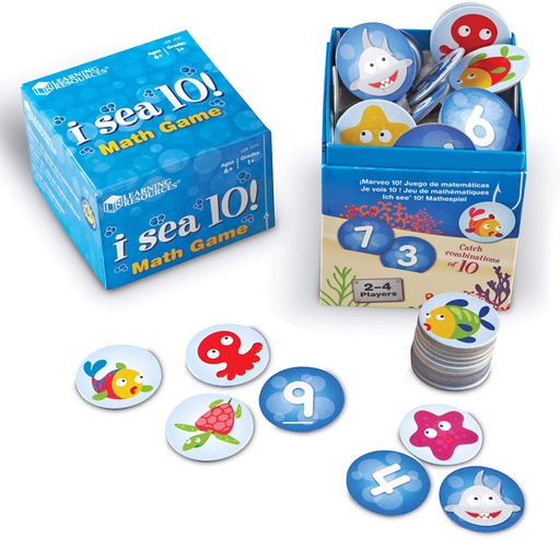 [428129] B00100NIDS LEARNING RESOURCES SEA 10 GAME ADDITION AND SUBTRACTION INCLUDES 100 CARD AGES 6+