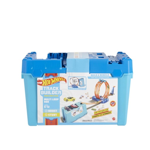 [428300] FLK909986-Mattel DP Hot Wheels Track Builder Multi Loop Box