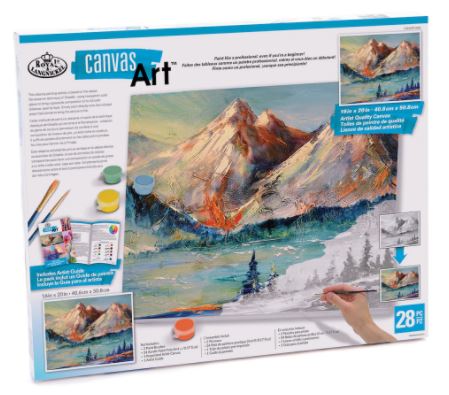 [430750] 10651843 Royal &amp; Langnickel Canvas Art Landscape Mountains Painting Kit